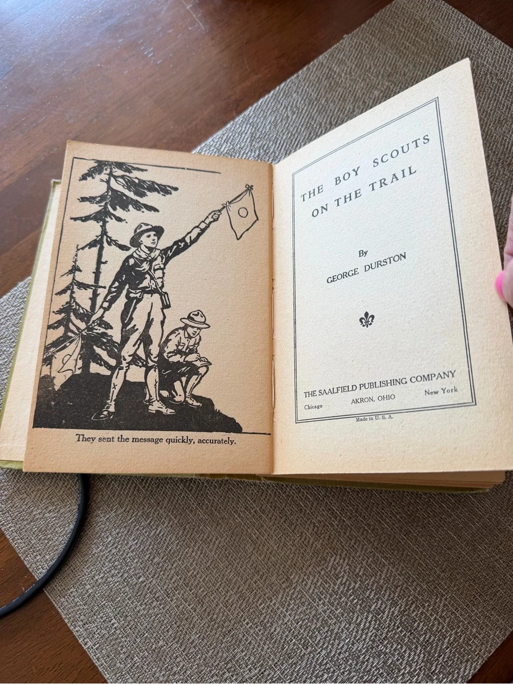 1921 The Boy Scouts On The Trail Book. - Picture 2 of 4